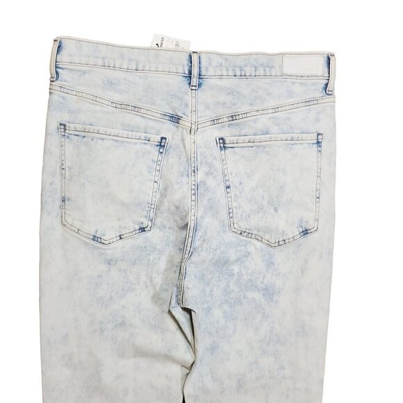 Express Jeans Original Slim Ankle Super High Rise Jeans Womens Blue Denim 14/R - Picture 10 of 10